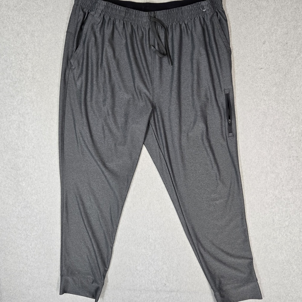 Old Navy Active Men Activewear Pants 2XL TALL Gray Jogger Go Dry Knittech Pocket